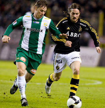 David Johansson, Hammarby, och Mats Rubarth, AIK