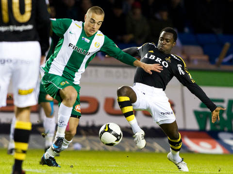 Petter Andersson, Hammarby, och Dulee Johnson, AIK