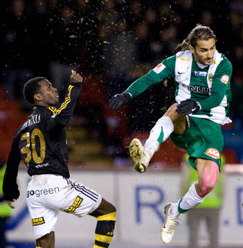 Dulee Johnson, AIK, och Erkan Zengin, Hammarby