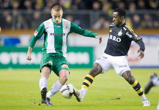 Petter Andersson, Hammarby, och Dulee Johnson, AIK