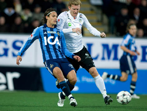 Martin Andersson, Djurgården, och Sebastian Henriksson,