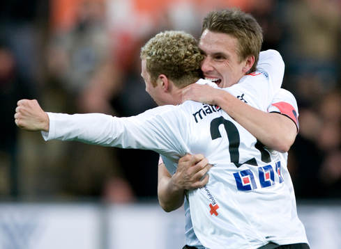 Kristoffer Näfver, och Fredrik Nordback, jubel, glädje