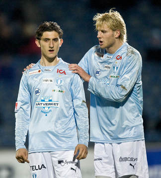 Agon Mehmeti och Ola Toivonen