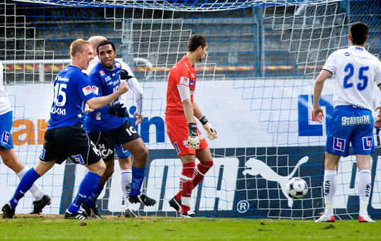 Peter Larsson, Halmstad, jubel