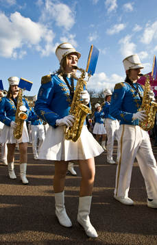 Ungdomsorkester, saxofon, instrument, orkester, musik