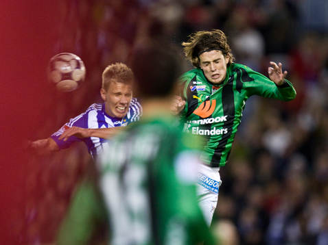 Pontus Wernbloom och Andreas Tobiasson. Nickduell