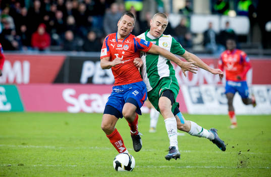 Marcus Lantz, Helsingborg, och Petter Andersson, Hammarby