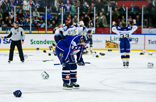 Johan Fransson, Linköping, depp. Jubel i HV71