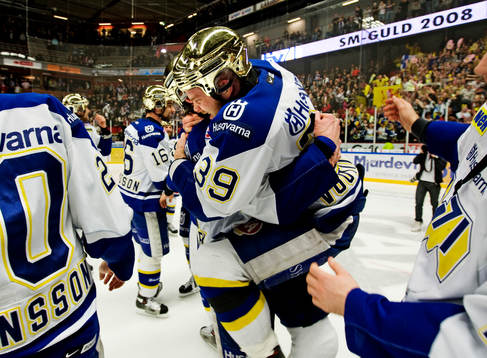Jukka Voutilainen, HV71. Guldglädje, jubel, glädje, guld,