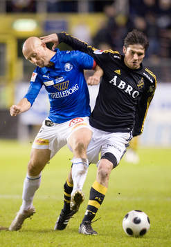Mattias Thylander, Trelleborg, och Bojan Djordjic, AIK