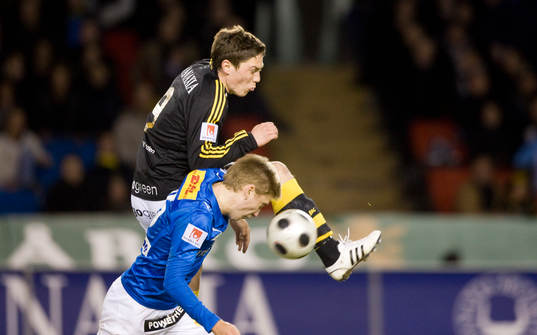 Miran Burgic, AIK, och Rasmus Bengtsson, Trelleborg