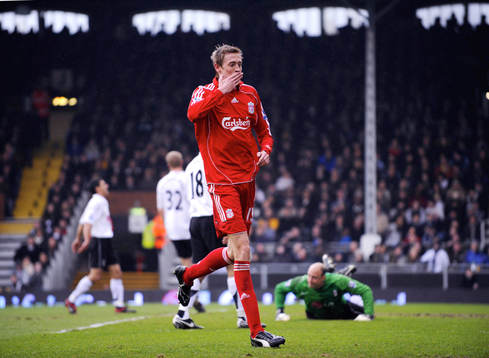 Peter Crouch, Liverpool, jubel