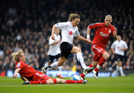 Jimmy Bullard, Fulham mot Sami Hyypia och Martin Skrtel,