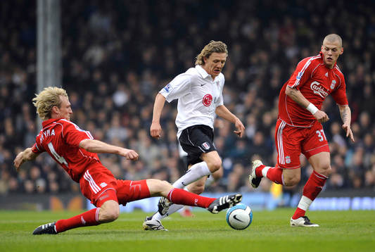Jimmy Bullard, Fulham mot Sami Hyypia och Martin Skrtel,