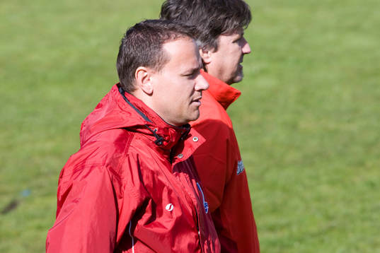 Ingemar Quickfeldt, assisterande tränare och Lino Boriero,