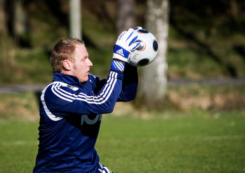 Fotboll, IFK Göteborg, träning. Kim Christensen, målvakt