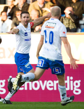 2-2, Kristoffer Arvhage grattas till poängen. Jubel