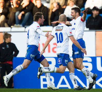 2-2, Kristoffer Arvhage grattas till poängen. Jubel