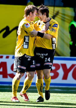 Fredrik Berglund, Stefan Ishizaki, Elfsborg, jubel