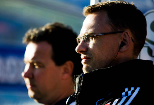 Stefan Rehn, tränare, Jonas Olsson, tränare,  siluett