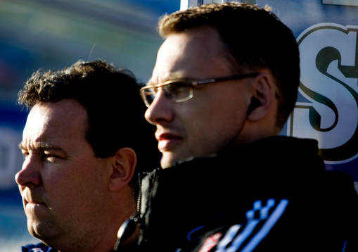 Stefan Rehn, tränare, Jonas Olsson, tränare, siluett