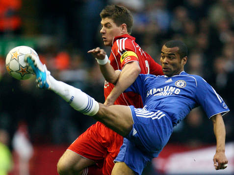 Steven Gerrard, LIverpool och Ashley Cole, Chelsea
