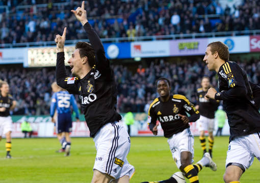 Daniel Mendes, Dulee Johnson, och Kenny Pavey, AIK