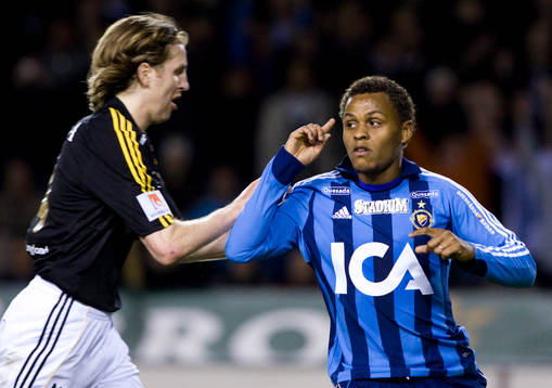 Nils-Eric Johansson, AIK och Thiago Quirino Da Silva,
