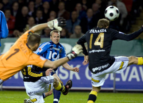 Mattias Jonson, Djurgården, Daniel Örlund, målvakt, och
