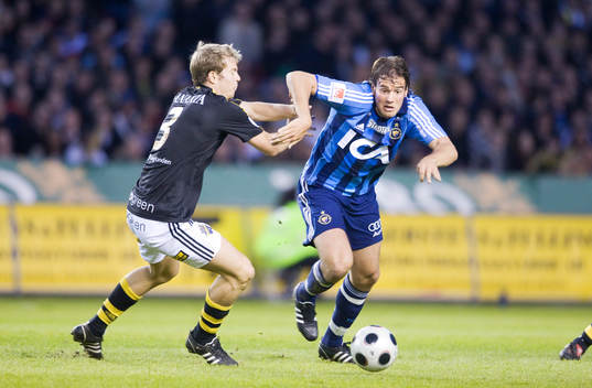 Per Karlsson, AIK, och Mikael Dahlberg, Djurgården