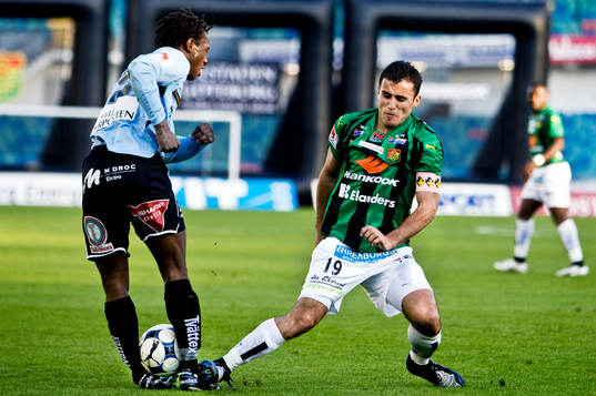 Levon Pachajyan, GAIS, stämplar Amadou Jawo i Gefle som