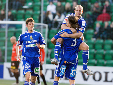 Johan Patriksson, Sundsvall 1-0 jubel