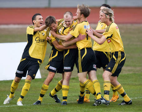 Fredrik Hägglund har gjort ett av sina två mål och