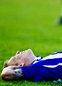 Pontus Wernbloom, Göteborg, depp, grinar illa