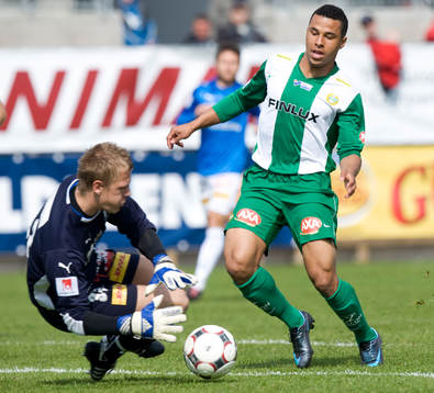 Johan Dahlin, målvakt och Charlie Davies