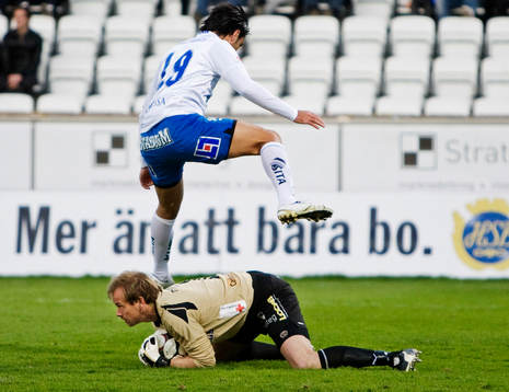 Peter Westman, målvakt och Imad Khalili