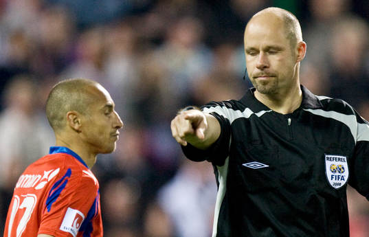 Henrik Larsson, Helsingborg och Martin Hansson, domare