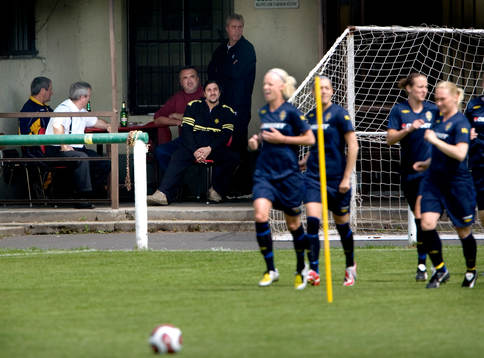 Fotboll, Dam, landslag, Sverige, träning, EM-kval