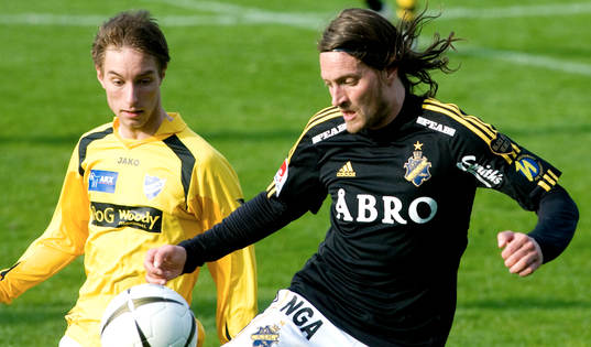 Daniel Jovanovic, IFK Malmö och Mats Rubarth, AIK