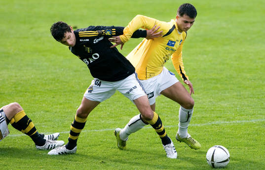 Jorge Ortiz, AIK och Edis Djugumovic, IFK Malmö