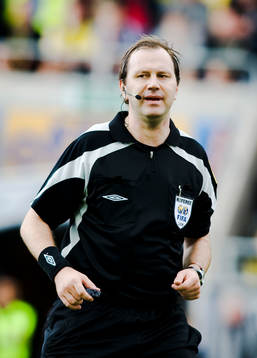 Jonas Eriksson, domare, headset