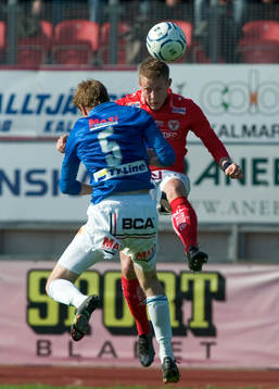 Mikael Bengtsson, Trelleborg, möter David Elm, Kalmar