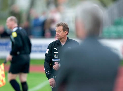 Tom Prahl, tränare, Trelleborg, i skuggan av Nanne