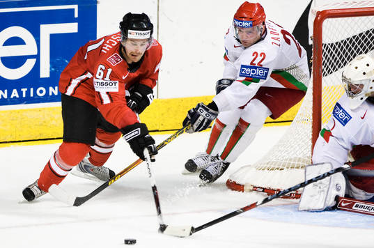 Patrik Bartschi och Sergei Zadelenov