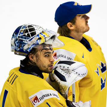 Stefan Liv, målvakt och Mikael Tellqvist, målvakt