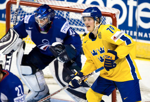 Fredrik  Warg och Fabrice Lhenry, målvakt