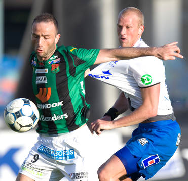 Migen Memelli, GAIS och Thomas Magnusson, Norrköping