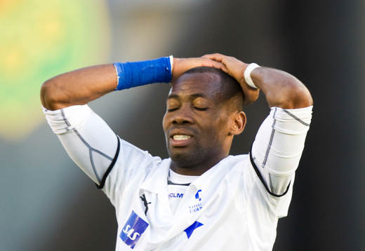 Kevin Amuneke har missat en målchans