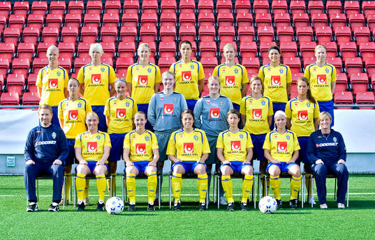 Bakre raden frv, Caroline Seger, Nilla Fischer, Maria