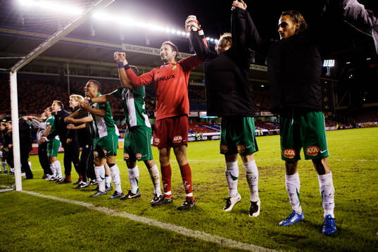 Fotboll, Allsvenskan, Hammarby, jubel